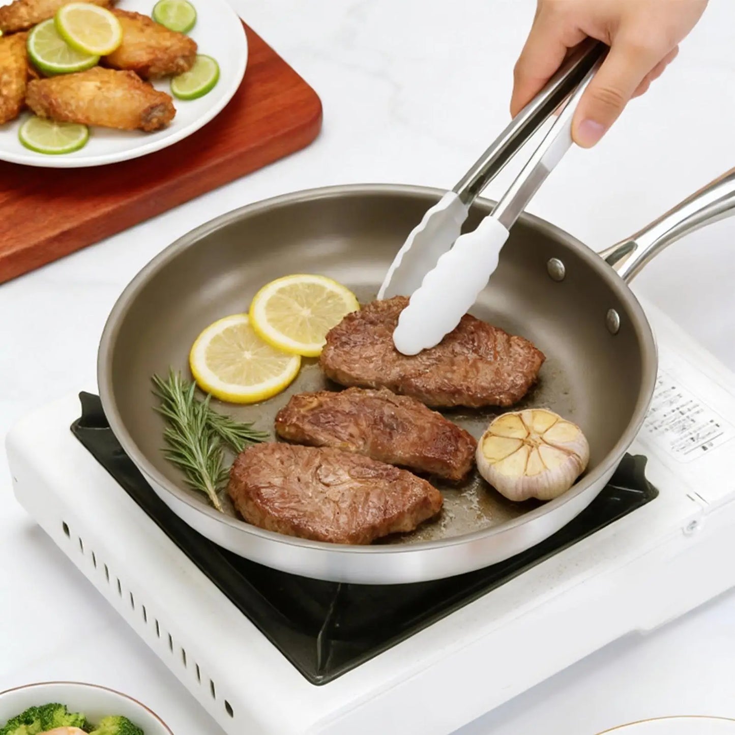 Titanium Pan With Lid | 3L Capacity | Induction Compatible | 20cm Diameter