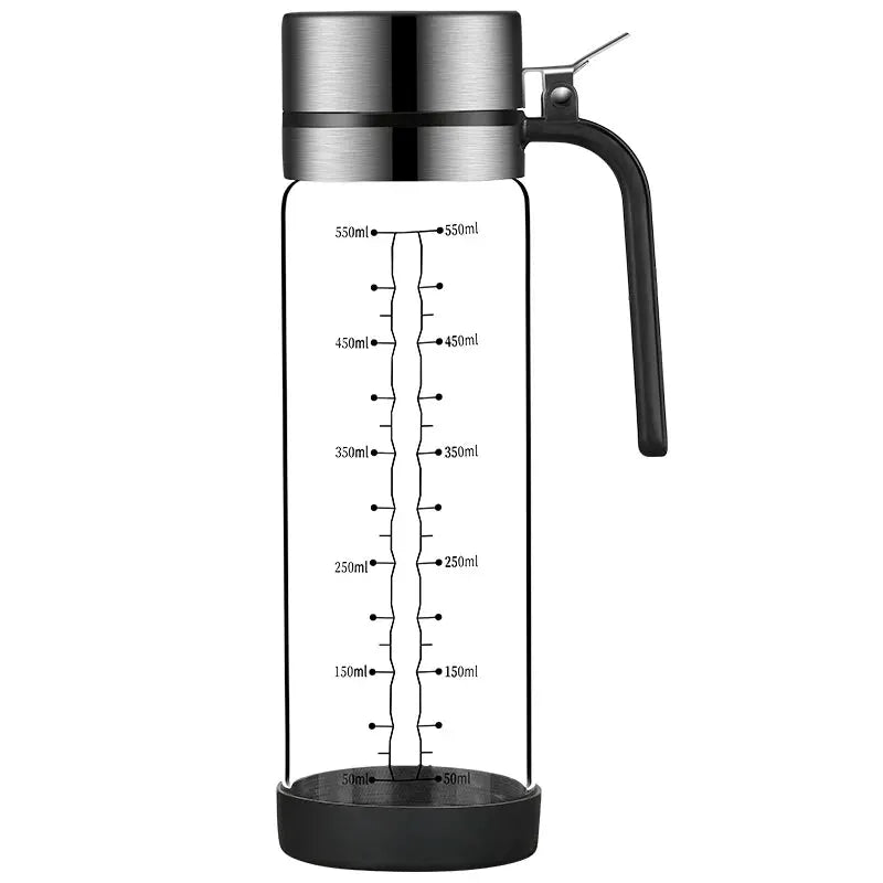 Oil Bottle Glass | Leakproof Flip Lid | Kitchen Seasoning Tool Set