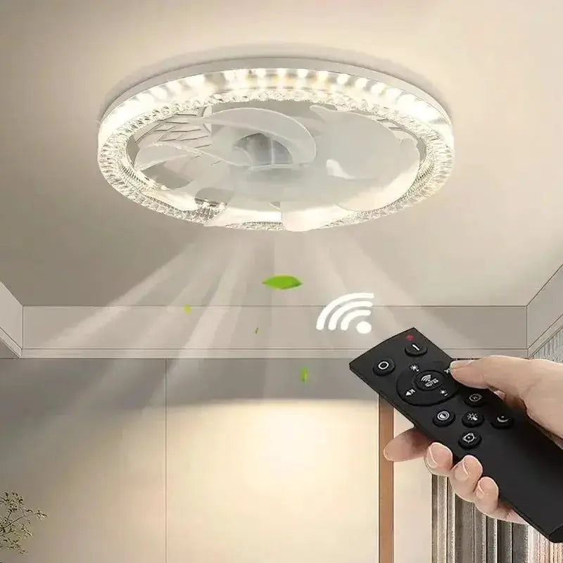 Ceiling Fan With Light | E27 Base | Remote Control | Dimmable Light