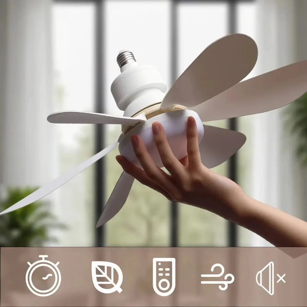 LED Ceiling Fan Light | 40W Power | Remote Control Dimming | Universal Fit