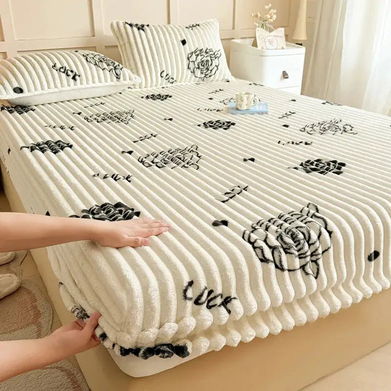 Fitted Sheet | 400 Thread Count | 100 Percent Polyester | Printed Deep Pocket