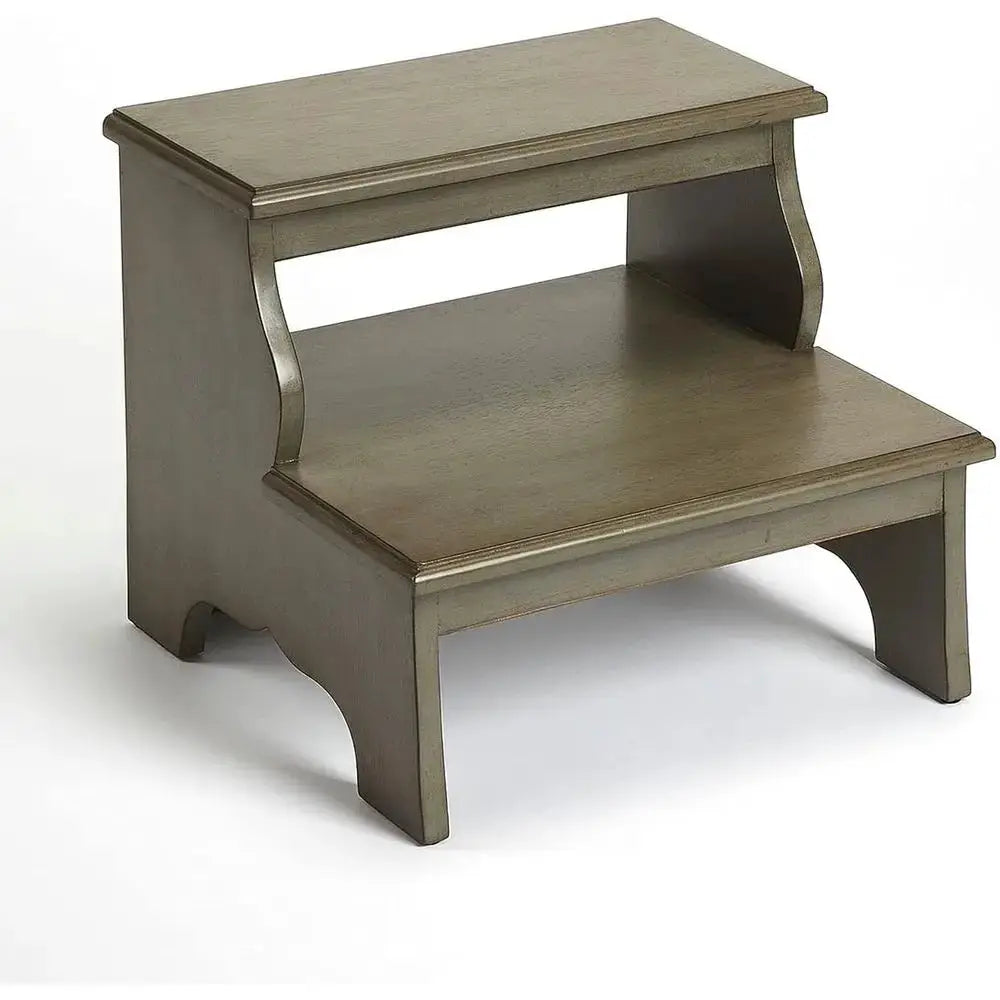 Melrose Wood Step Stool - Gray from PriceLows™