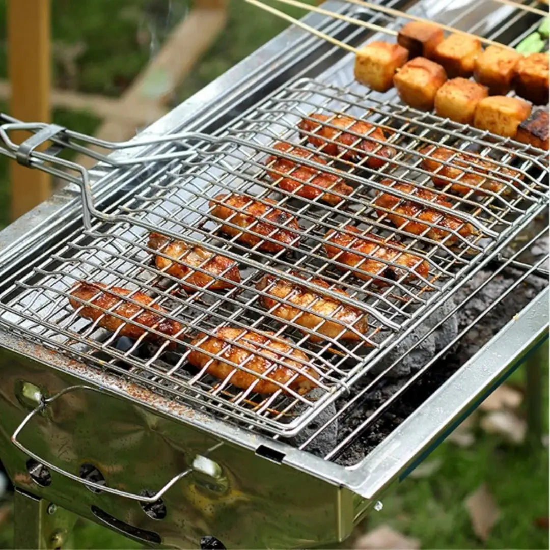 Barbecue Mesh Clip | Detachable Handle | Non Toxic Heat Resistant | One Size