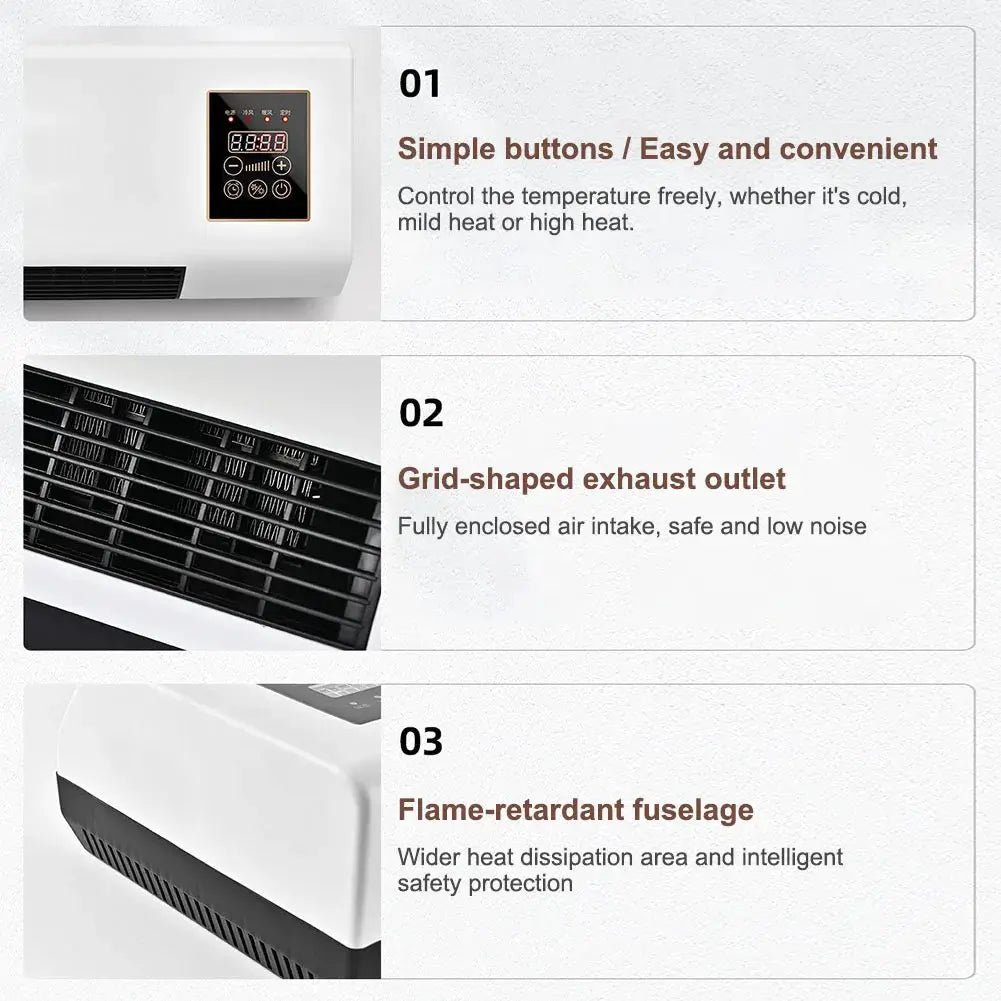 Wall Mounted Portable Cooling Heating Machine Remote Control Split Airconditioners Multifunctional Airconditioner for Home from PriceLows™