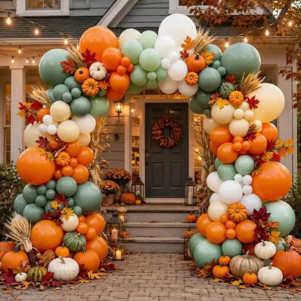 Halloween Balloons | Double Stuffed Latex | Multicolor Set | Home Event Decor
