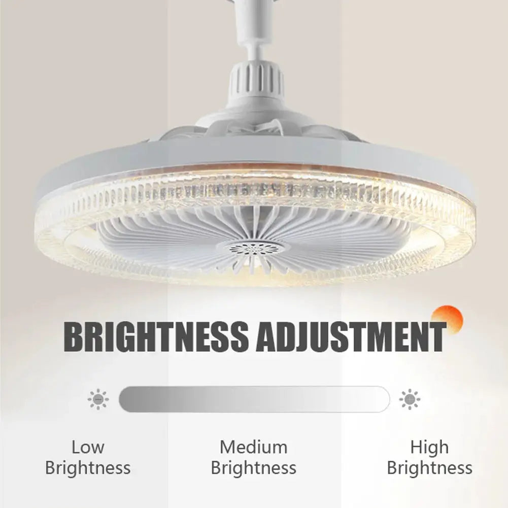 Ceiling Fan With Light | E27 Socket | Remote Control | Dimmable 3000K-6000K