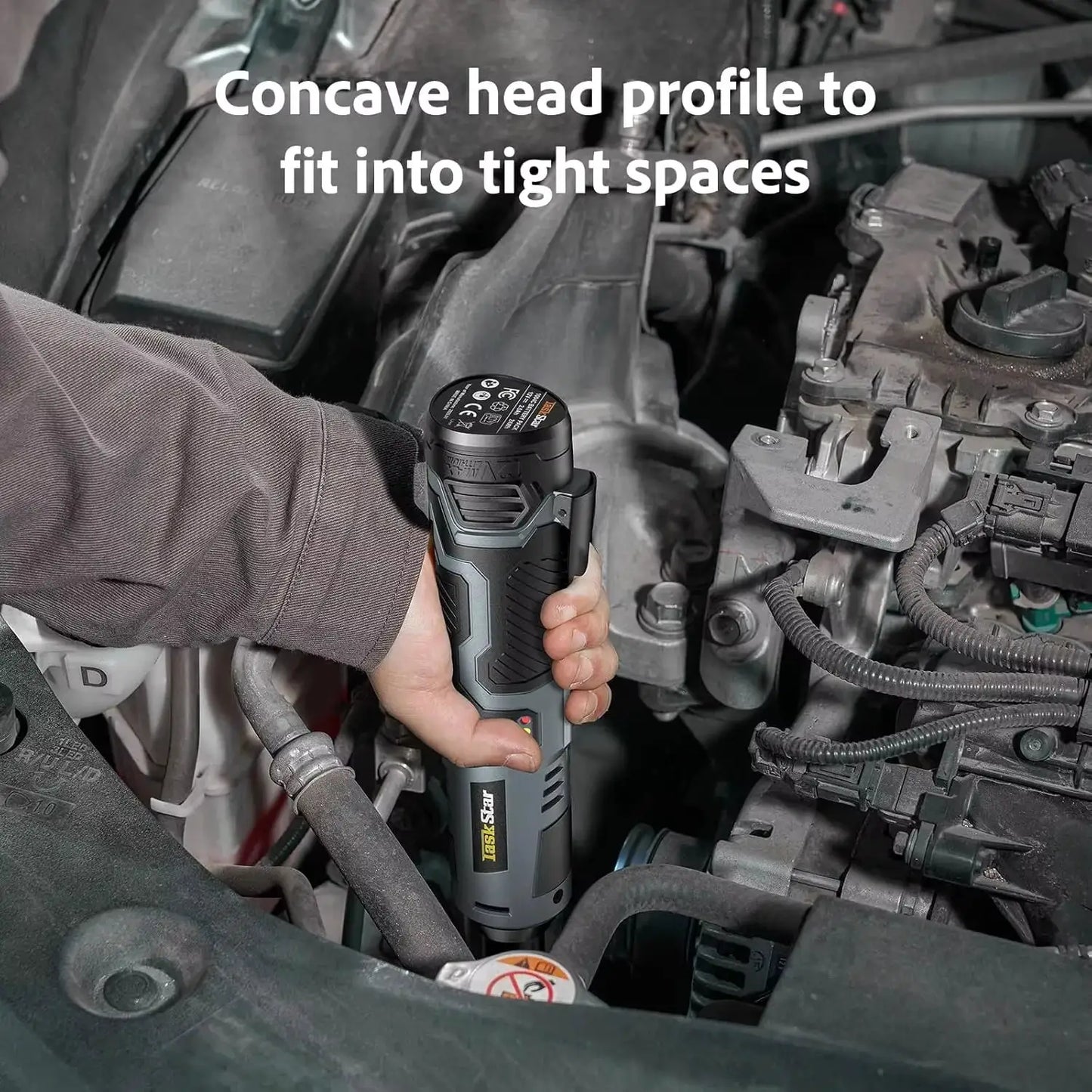 TaskStar Electric Ratchet Wrench 200RPM Variable Speed Trigger 40Nm Cordless Ratchet Wrench Kit 12V 2*2.0 Ah Batteries Powered from PriceLows™