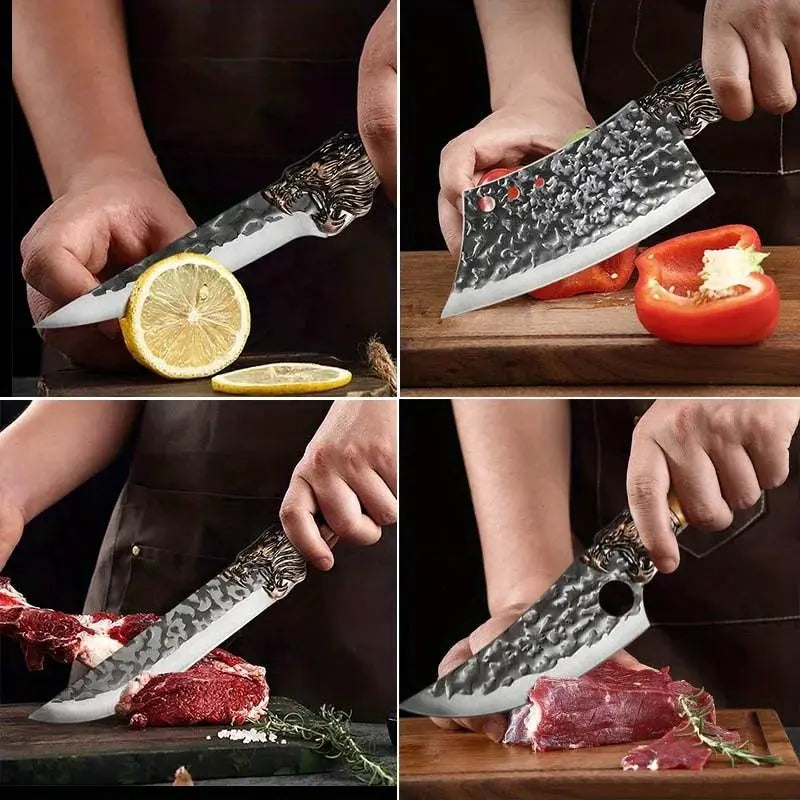 1-10PCS Stainless Steel Boning Knife Professional Kitchen Chef Butcher Utility Meat Cleaver Cooking Knife Household Tools from PriceLows™