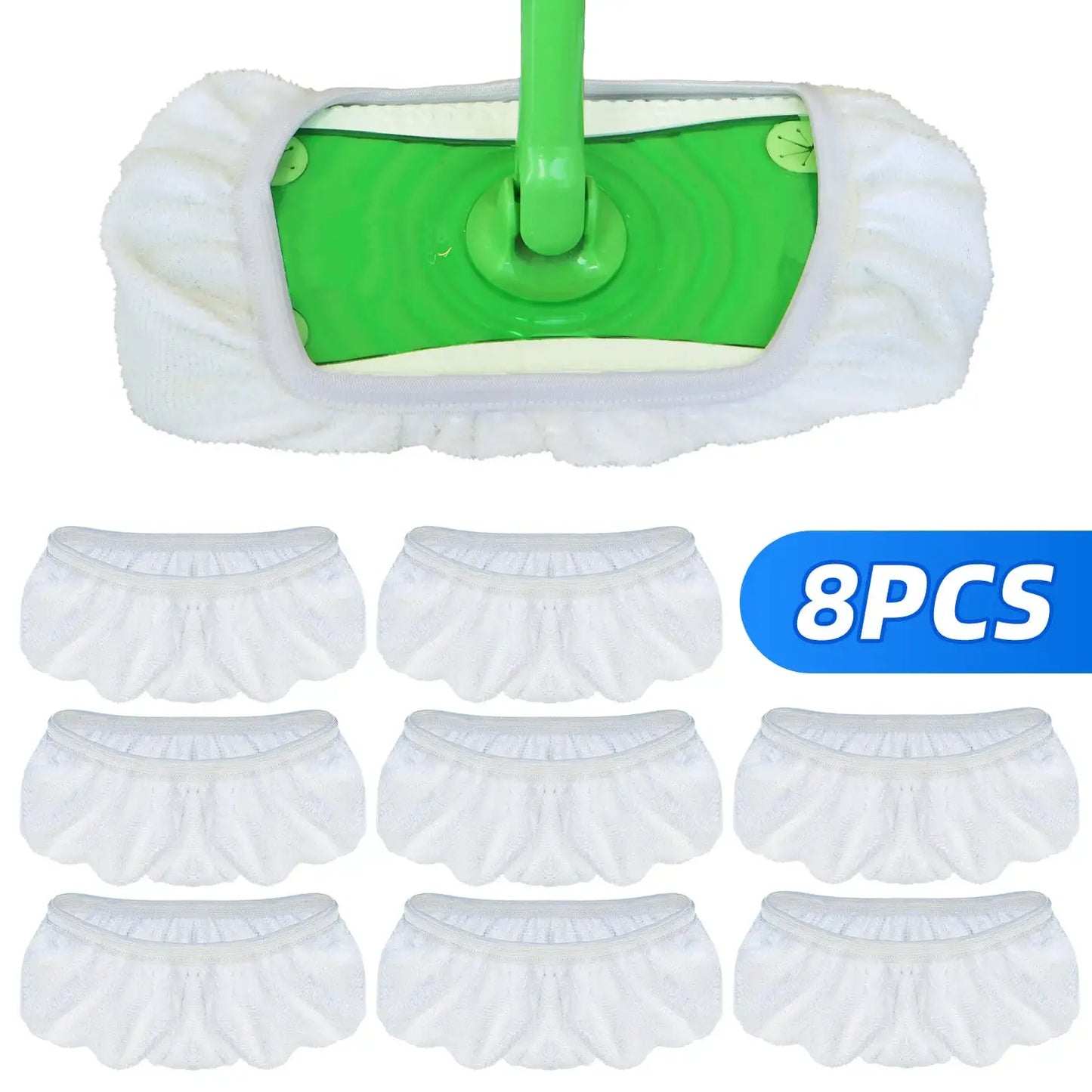 4/8pcs Replacement Pads for Swiffer Mop Accessories Absorption Wet & Dry Washable Reusable Household Flat Cleaning Cloth Cover from PriceLows™