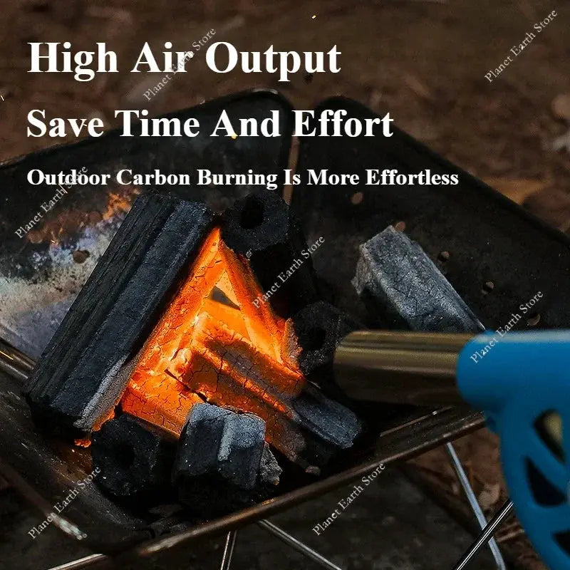 Hand Cranked BBQ Air Blower | Portable | BBQ Grill Accessory | One Size