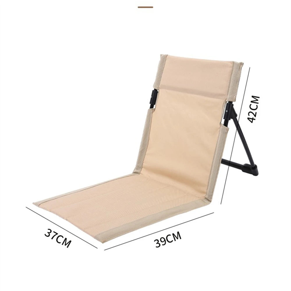Foldable Camping Chair | Aluminum Frame | Reclining Backrest | One Size