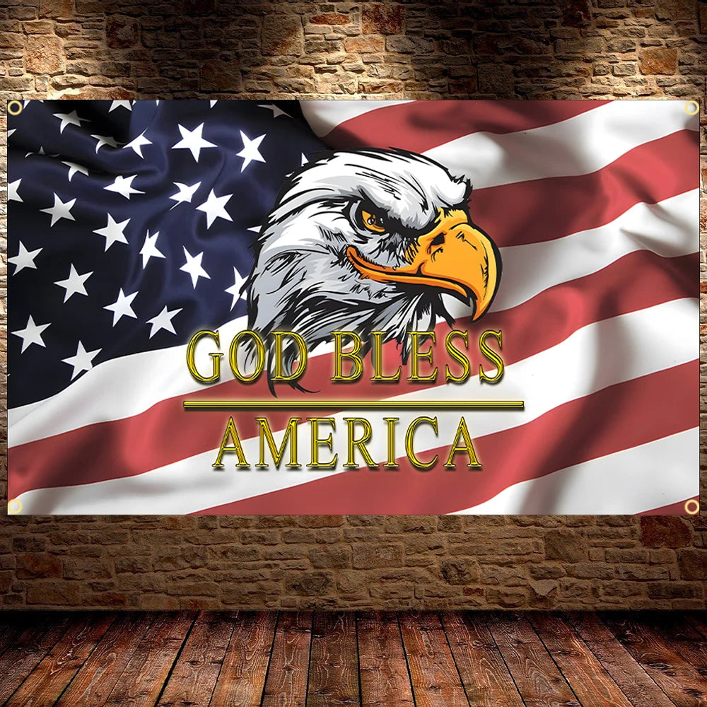 American Flag | 90x150cm | Brass Grommets | Outdoor
