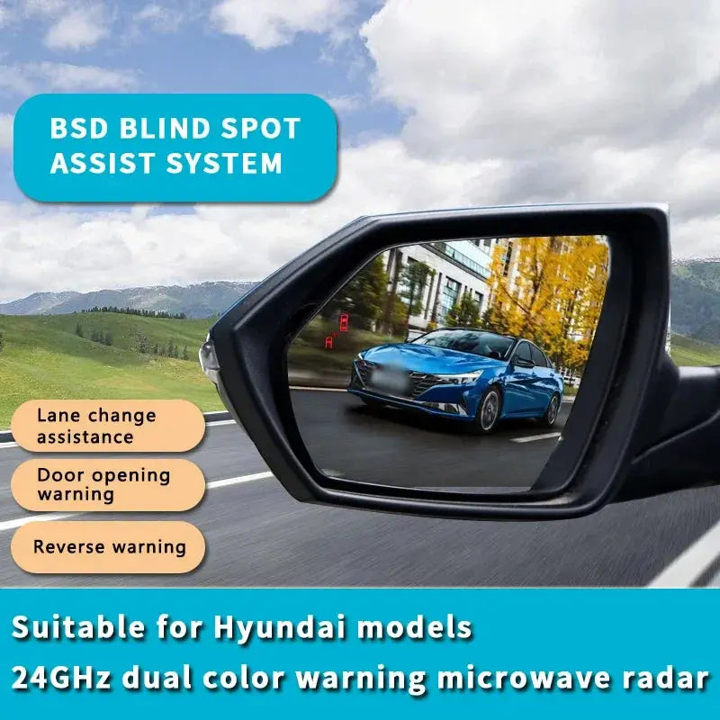 BSD blind spot blind spot monitoring overtaking and parallel auxiliary four-door door opening warning anti-collision system from PriceLows™