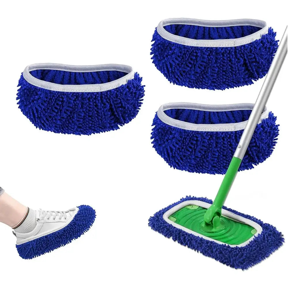 3pcs Reusable Microfiber Mop Pads for Swiffer Sweeper Mop Dry & Wet Mopping Cloths Washable Wet Pads Refill for Mopping Floors from PriceLows™