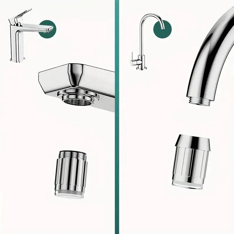 1/5pcs 7 Color LED Faucet Nozzle, LED Luminous Color Changing, Water Flow Power Generation Eco-Friendly, Micro External Faucet from PriceLows™
