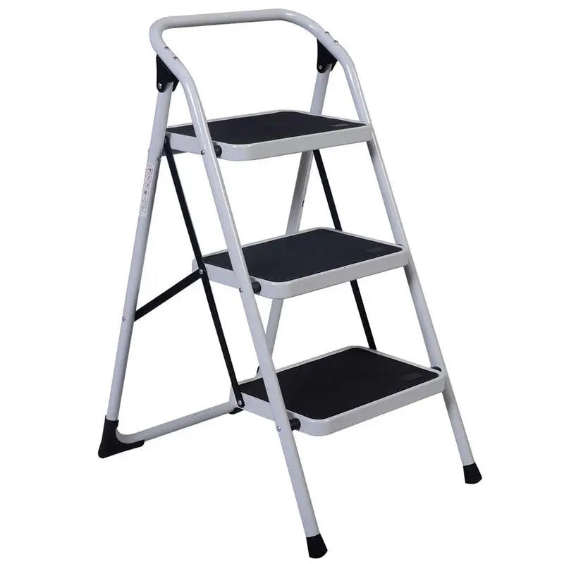 Short Handrail Household Iron Ladder with 3 Steps from PriceLows™