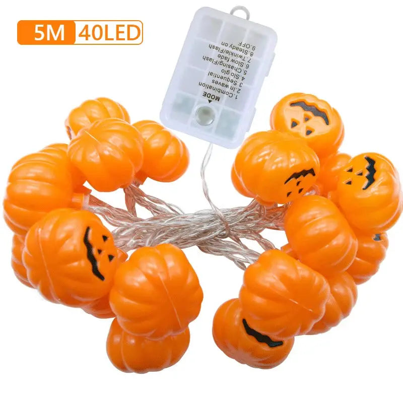 1.2M-5M Halloween Pumpkin String Lights LED 3D Pumpkin Twinkle Light Battery Powered Atmosphere Fairy Lamp Halloween Decoration from PriceLows™