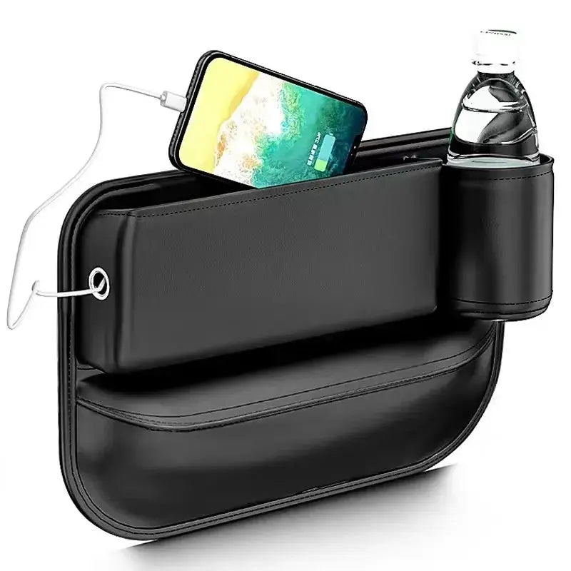 PU Leather Car Seat Gap Bag Case Storage Bag For Auto Console Side Seat Plug Filler Organizer Car Crevice Stowing Tidying Pocket from PriceLows™