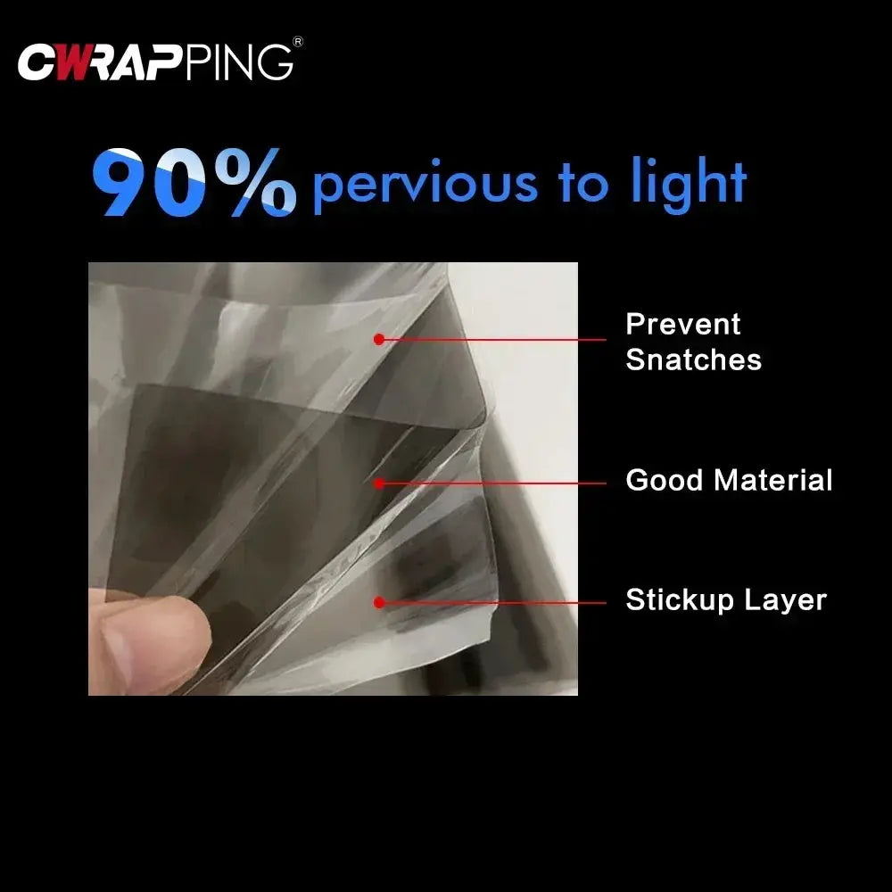 40cm Car Headlight Taillight Smoke Black PVC Films Tint Headlight Taillight Wrap Cover Sticker for Motorcycle Car Accessories from PriceLows™