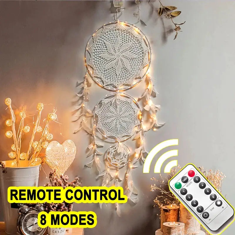 big dream catcher hanging/light decoration nordic decoration home girls room/nursery/kids decor dreamcatcher children room new 5 from PriceLows™