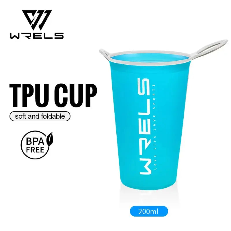 WRELS Collapsible Cup Soft Cup BPA Free Lightweight Foldable Marathon Trail Running Hiking Reusable Water Bottle from PriceLows™