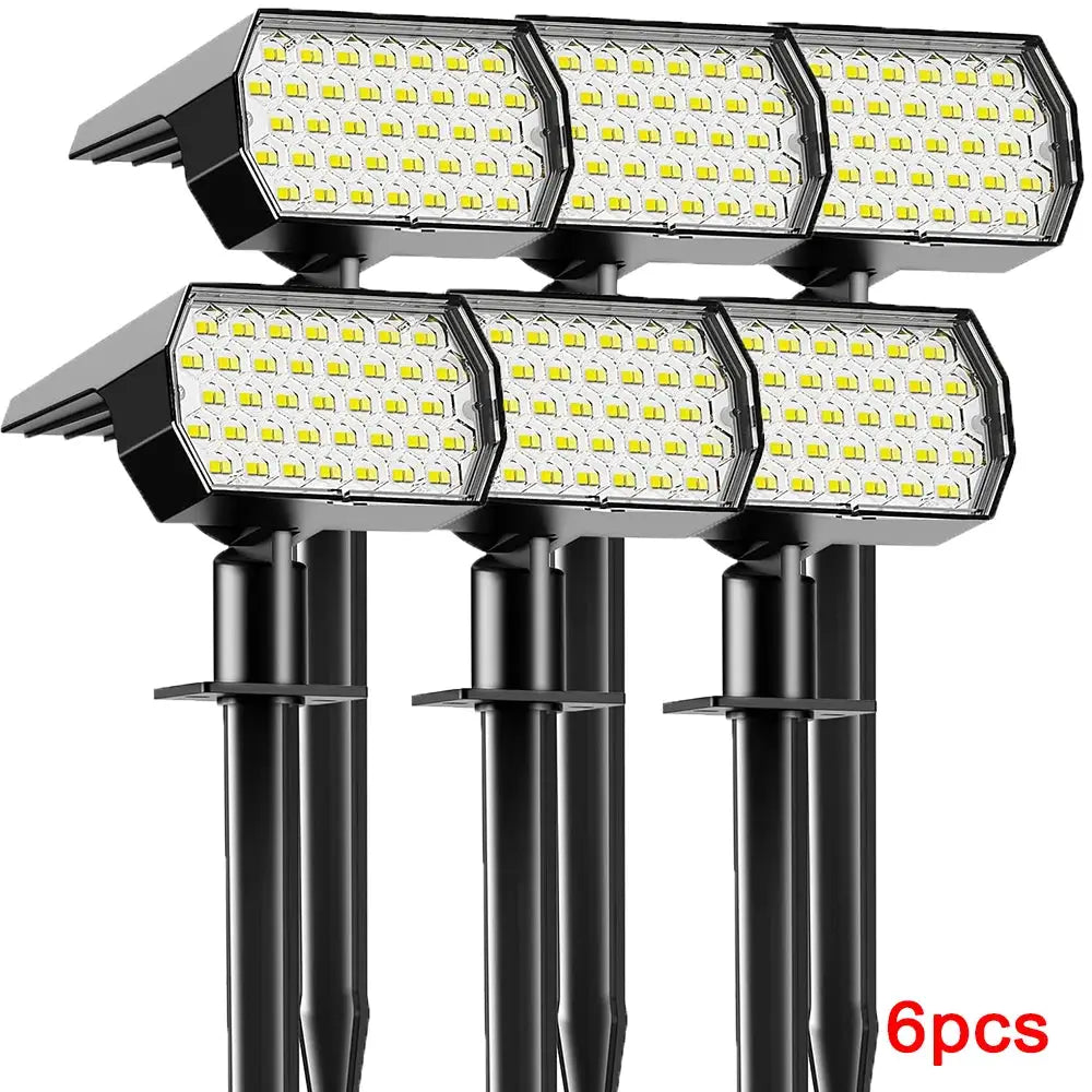 2/4/6 Pack 74 LED Solar Lawn Lights Outdoor, with Light Sensor, 3 Color Temperature Lamp, Decor for Garden Yard Solar Light from PriceLows™