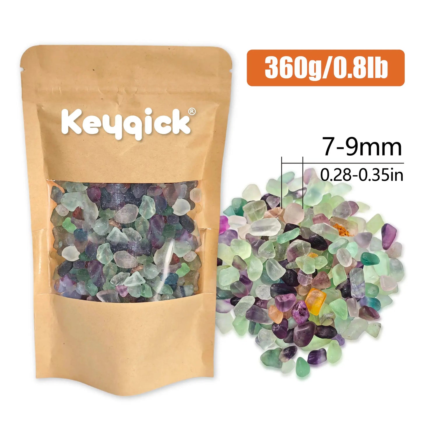 Natural Fluorite Fragments | 360g Net Weight | Rough Cut Edges | Versatile Gravel