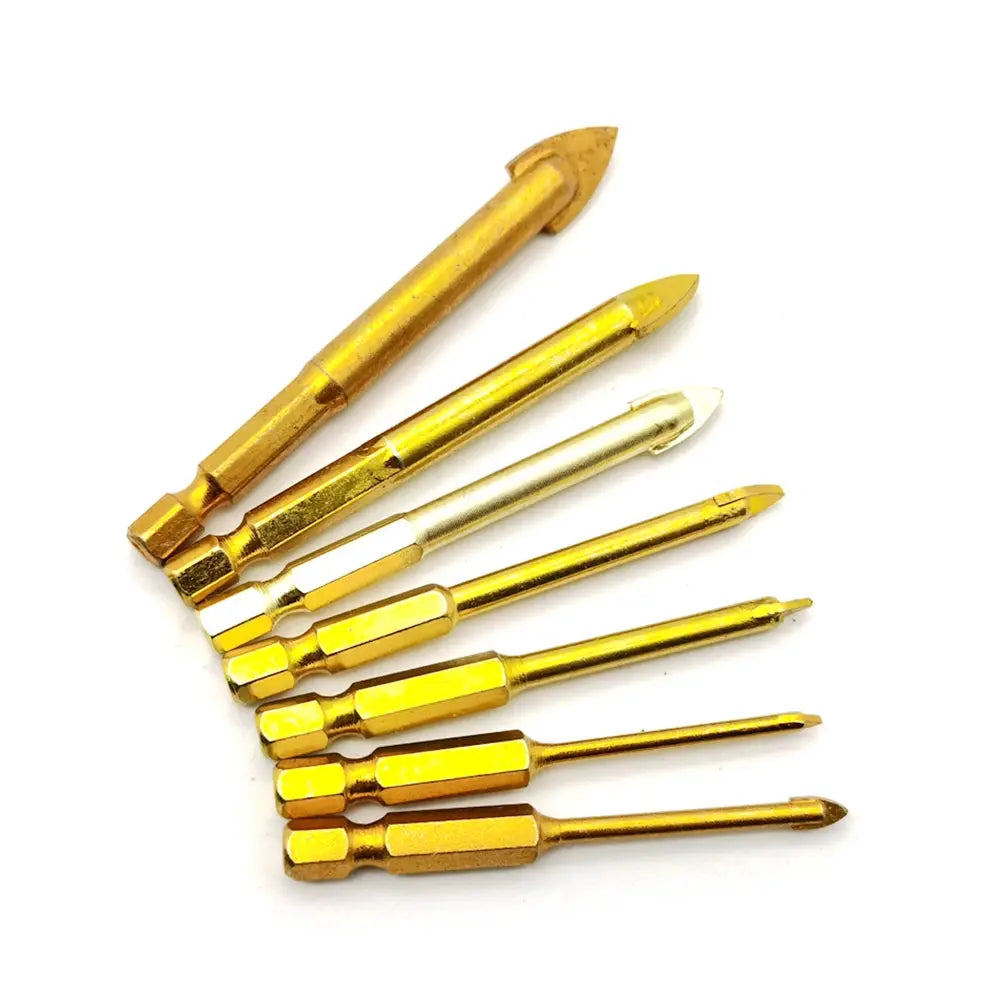 3mm 4mm 5mm 6mm 8mm 10mm 12mm Flat Hex Tile Bits Titanium Coated Glass Ceramic Concrete Hole Opener Alloy Triangle Drilling Tool from PriceLows™