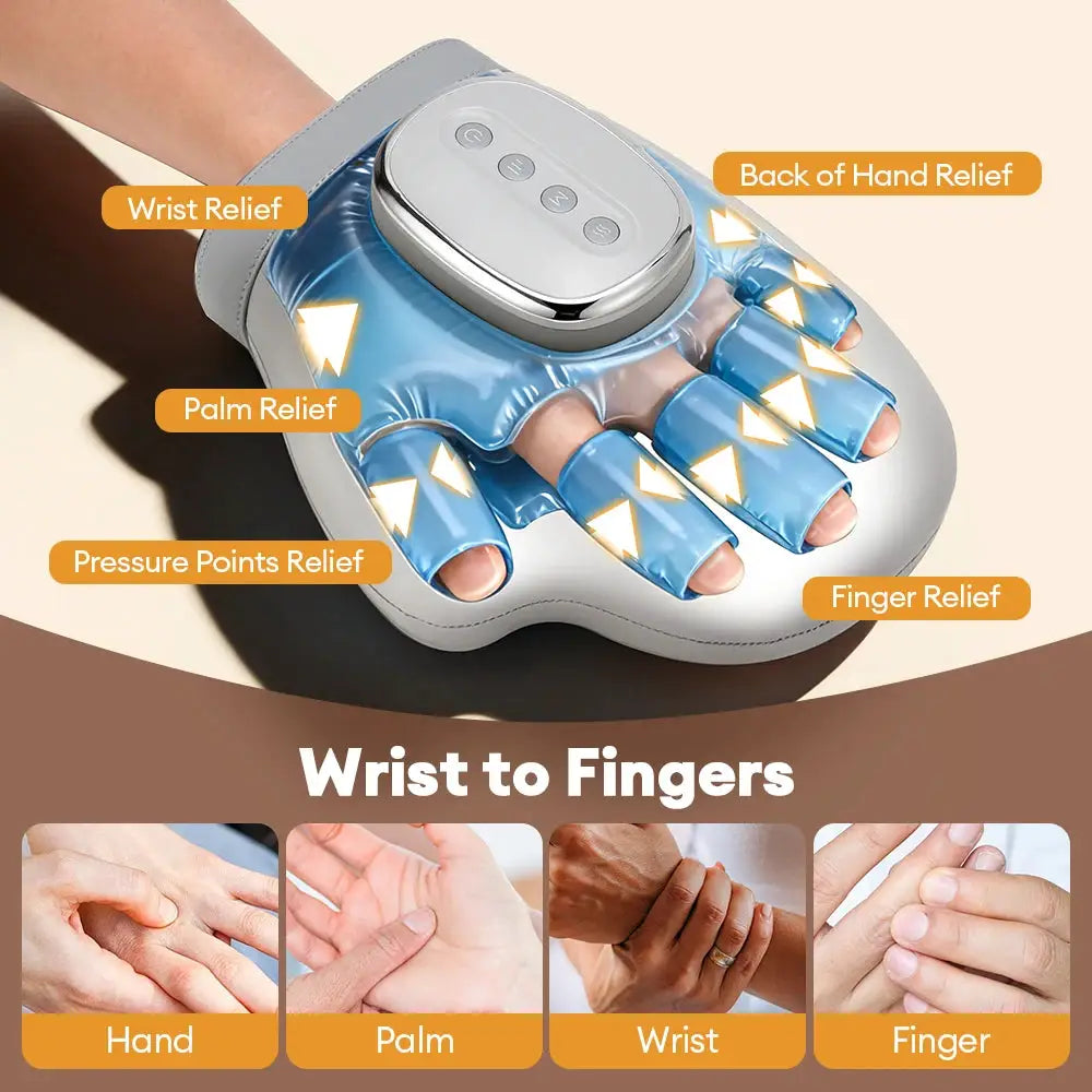 Electric Hand Massager | Airbag Compression | Palm And Finger Kneading