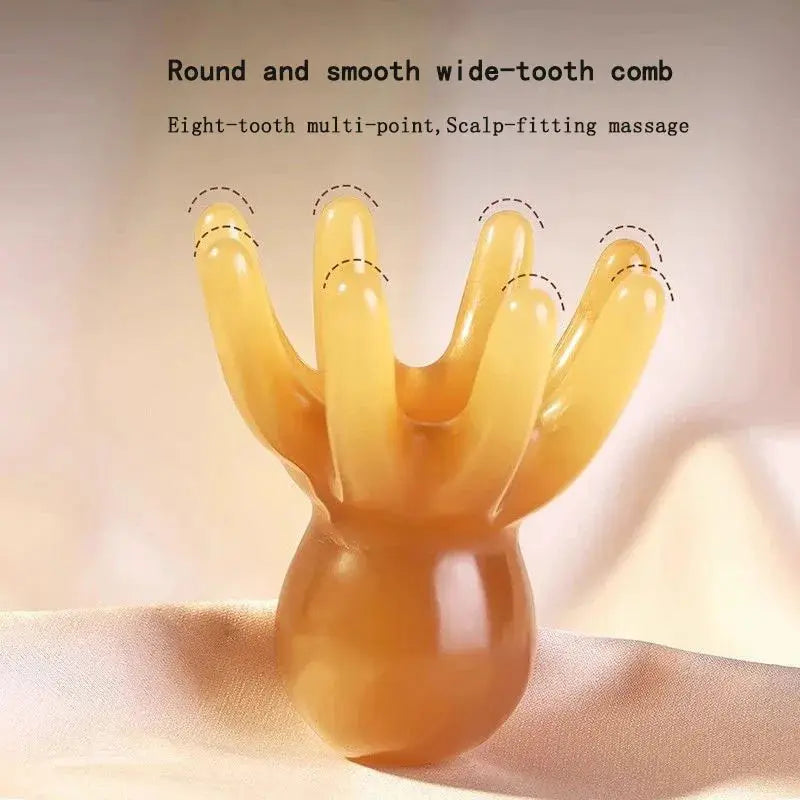 Resin Octopus Massage Comb | Meridian Scraping | Acupuncture Tool