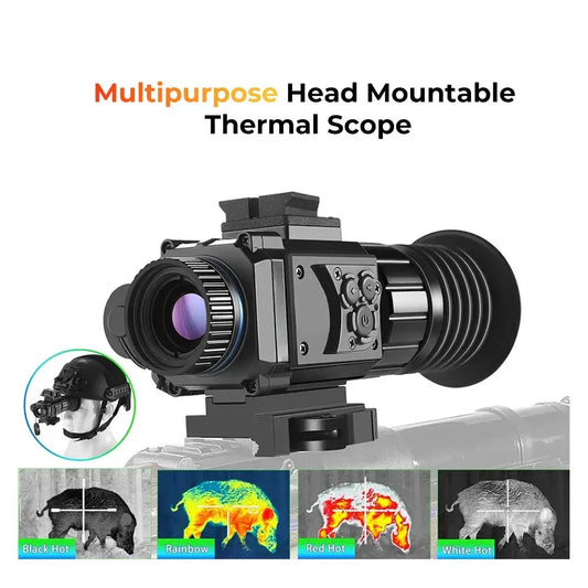 384x288 Multipurpose Head Mounted Thermal Monocular Sight Scope 50hz Hunting Helmet Riflescope Tactical Head Mounted Imager from PriceLows™