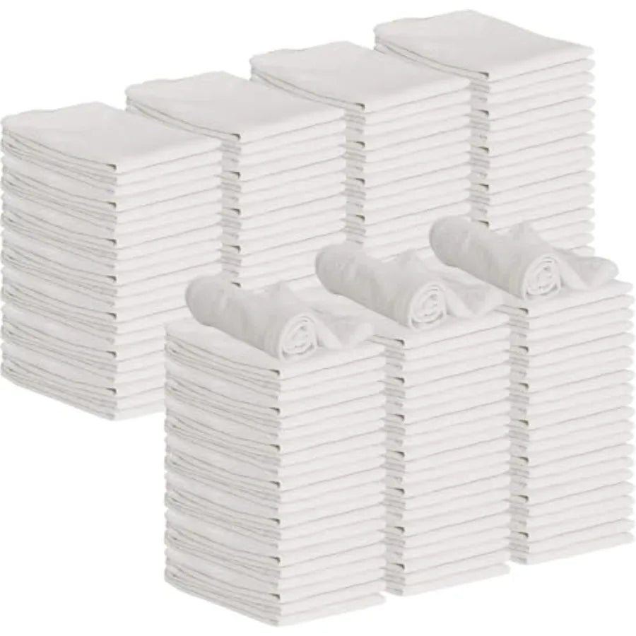 Shop Towels | Cotton Cleaning Cloths | 14 Inch | Bulk Pack 100