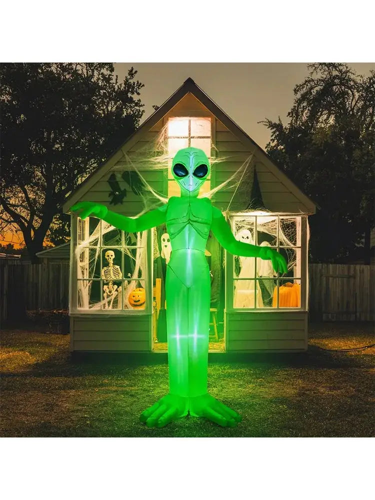 Halloween Alien Inflatables | 9 Ft Tall | Led Lights | Outdoor Yard