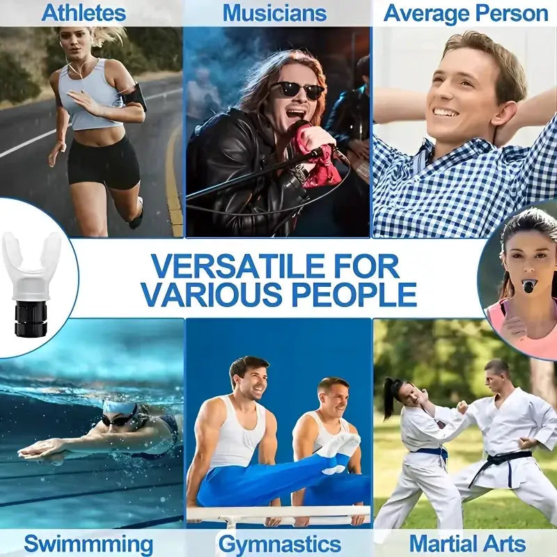 Breathing Trainer | Adjustable Resistance | Lung Capacity Exerciser | Unisex