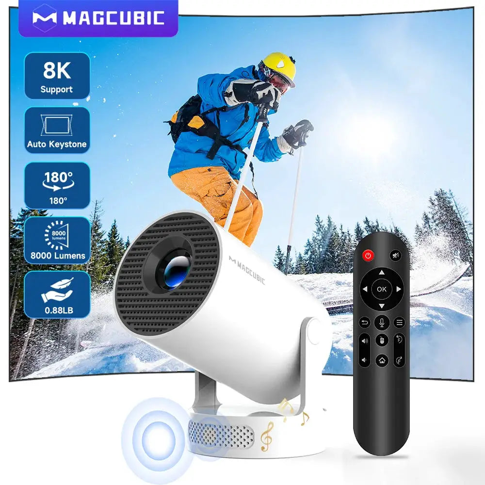Projector | Android 14 | WiFi 6 | Portable 8K Display