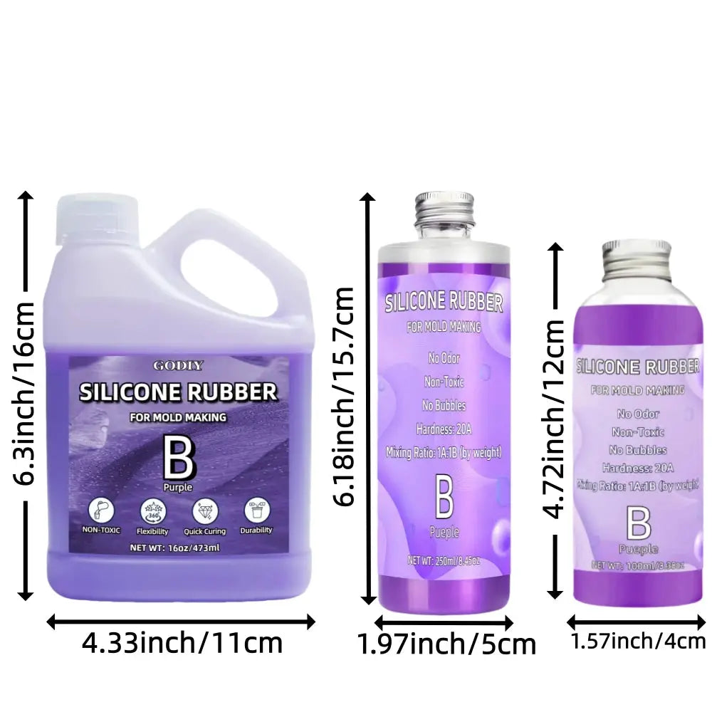 Silicone Mold Kit | Fast Cure Purple | Resin Casting | 2 Part System