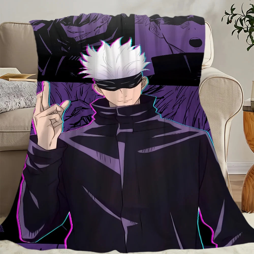 Blanket | Polar Fleece | Printed Anime Pattern | Small