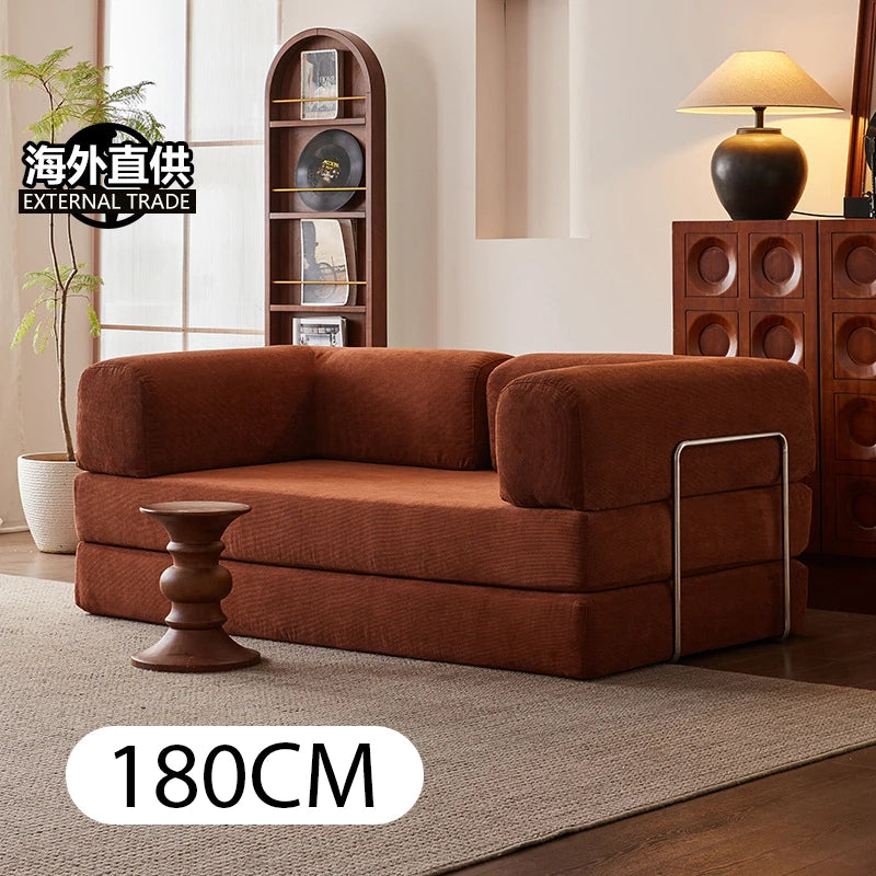 Sofa Bed | 180 cm Length | Corduroy Upholstery | Foldable, Convertible
