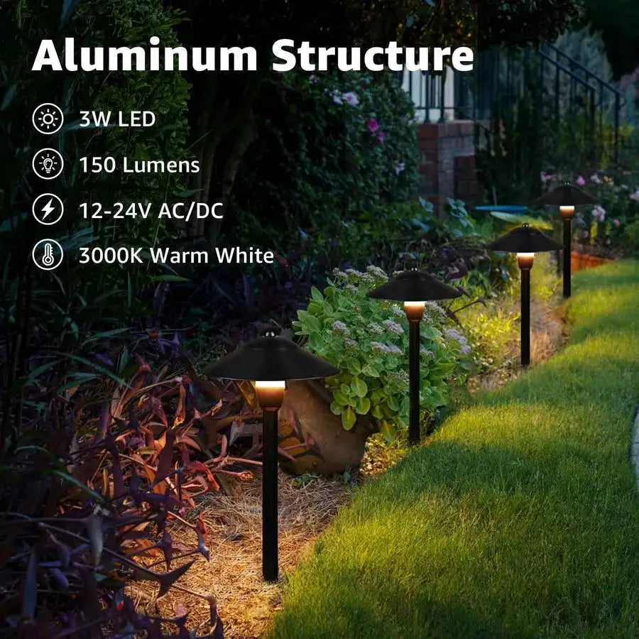 Low Voltage Pathway Lights LED Landscape Lights Low Voltage 3W 1224V 3000K Landscape Lighting CastAluminum Waterproof Landscape from PriceLows™