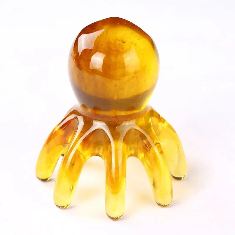 Resin Octopus Massage Comb | Meridian Scraping | Acupuncture Tool