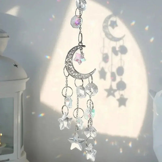 Crystal Rainbow Catcher Glass Light Wind Chimes Outdoor Art Hanging Pendant Home Decor Garden Prism Window Decoration Crafts from PriceLows™