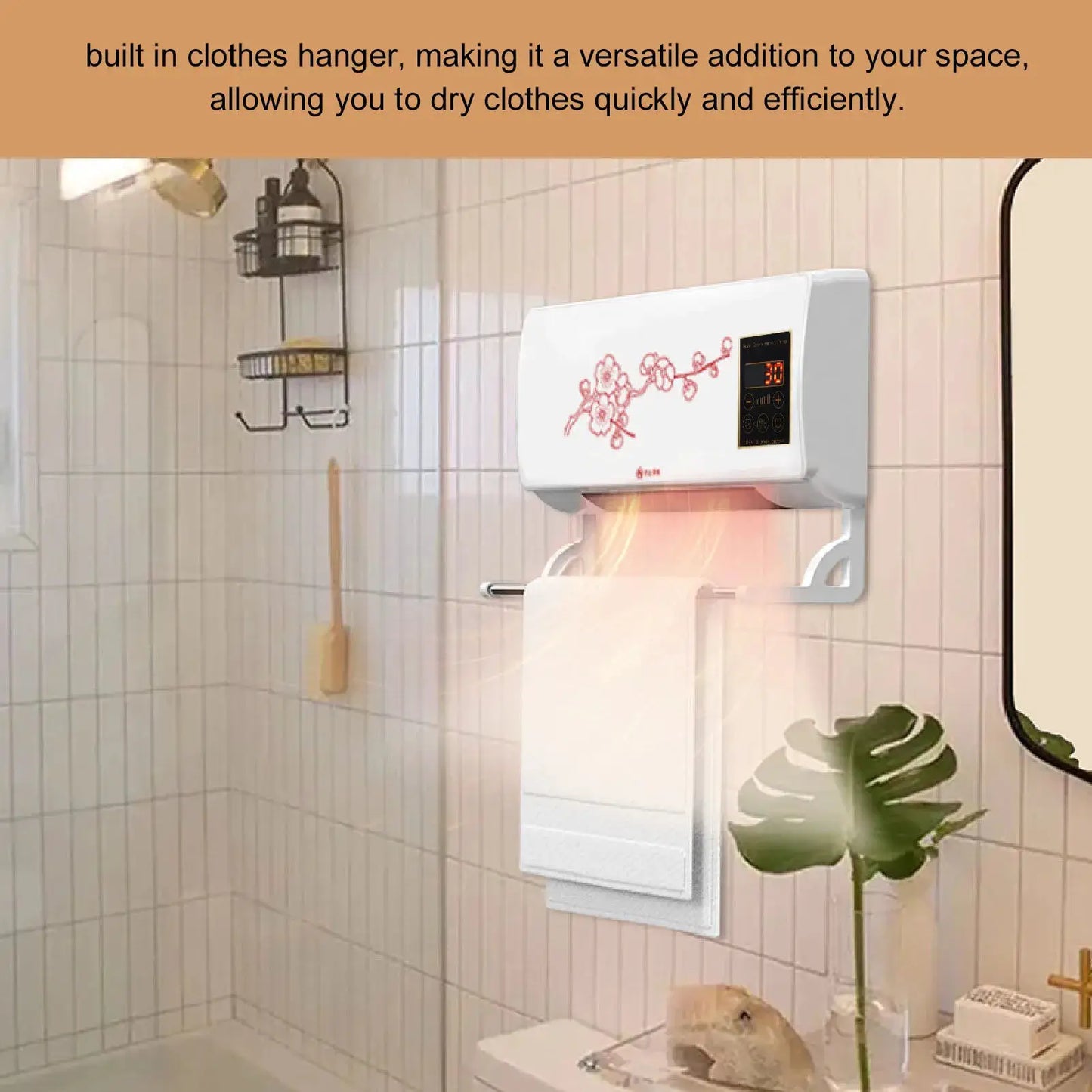 Air Conditioner with Remote Wall Mounted Air Conditioner Low Noise Space Heater with Touch Display Remote Control Clothes Hanger from PriceLows™
