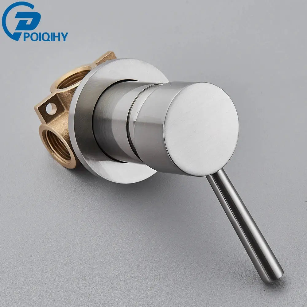 Brass Mixer Tap | Hot Cold Mixer Valve | Shower Diverter Valve | Black Chrome