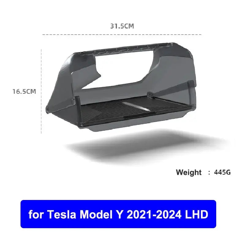 For Tesla Model Y Juniper 2026 Model 3 Highland 2025 Under-Screen Hidden Storage Box Behind Screen Center Console Organizer Case from PriceLows™