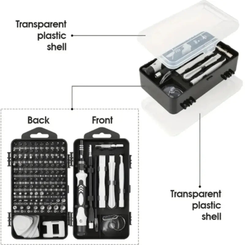 115Pcs Precision Screwdriver Set Mini Repair Tool Kit Torx Triwing Bits for Computer Macbook Men Gift from PriceLows™
