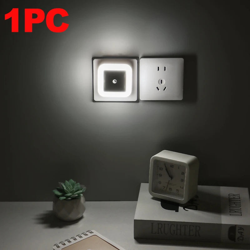 LED Night Light | Plug-In Wall | Dark Sensor Auto | 1-8 Pack