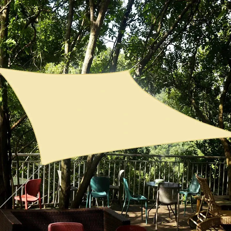 Outdoor Rectangular Sun Sail | Breathable Poly Cotton | UV Proof Shade Cover