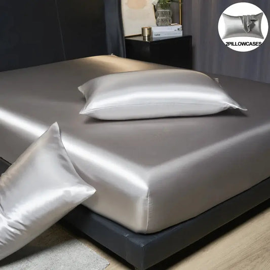 Satin Fitted Sheets | Deep Pocket | PriceLows™