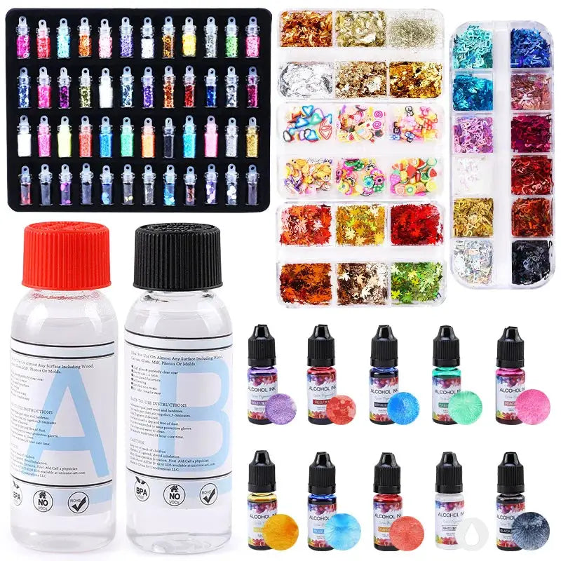 Epoxy Resin Molds Kit | Silicone Jewelry Making | Keychain Earring Diy