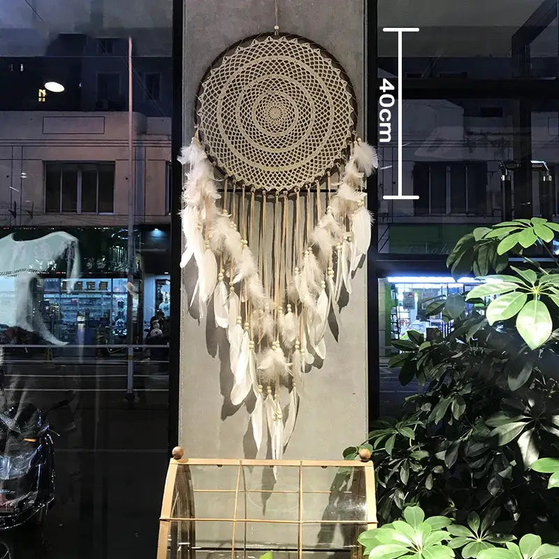 big dream catcher hanging/light decoration nordic decoration home girls room/nursery/kids decor dreamcatcher children room new 5 from PriceLows™
